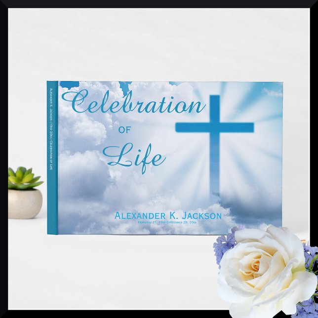 Libro De Visitas Cruz cristiana azul, Himno conmemorativo de las nu (Subido por el creador)