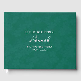 Libro De Visitas Cuaderno de recuerdo de cartas esmeraldas para la 