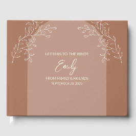 Libro De Visitas Cuaderno de regalo para la novia Letras
