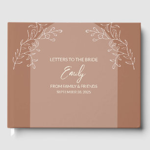 Libro De Visitas Cuaderno de regalo para la novia Letras