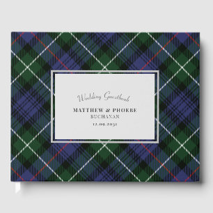 Libro De Visitas Cuadro de Tartán Clan MacKenzie Púrpura Verde