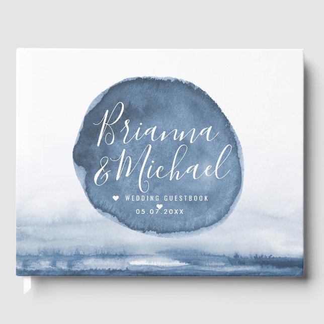 Libro De Visitas Cuenca del lago Azul | Personalizado (Anverso)