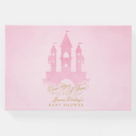 Libro De Visitas Cuentos de hadas rosas castillo de ducha de bebé L