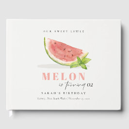 Libro De Visitas Cuidar nuestro pequeño Melón Verde Rojo Cualquier 