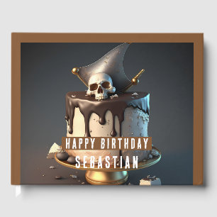 Libro De Visitas Cumpleaños con temática pirata