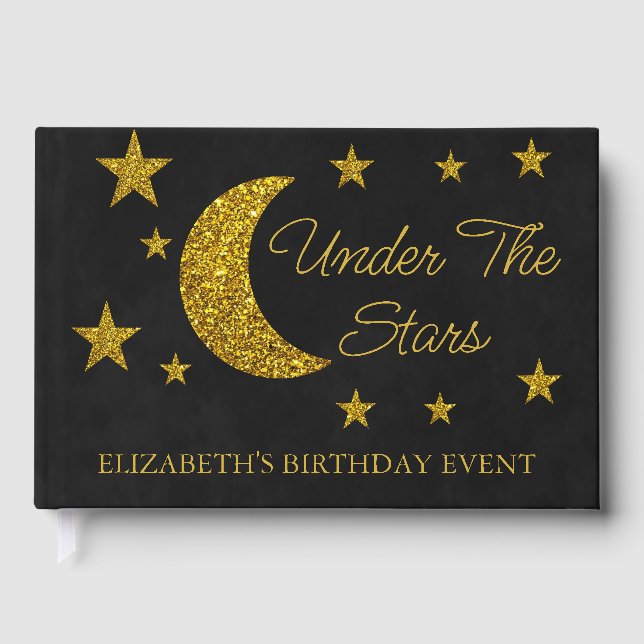 Libro De Visitas Cumpleaños De Debajo De Las Estrellas (Anverso)