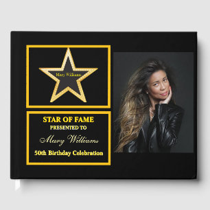 Libro De Visitas Cumpleaños de la Estrella de la Fama