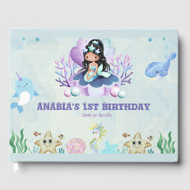 Libro De Visitas Cumpleaños de la sirena mágica