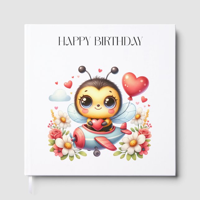 Libro De Visitas Cumpleaños de piloto abeja (Anverso)