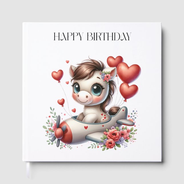 Libro De Visitas Cumpleaños de Pony Pilot (Anverso)