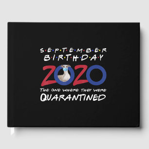 Libro De Visitas Cumpleaños De Septiembre En Cuarentena Con Perro D