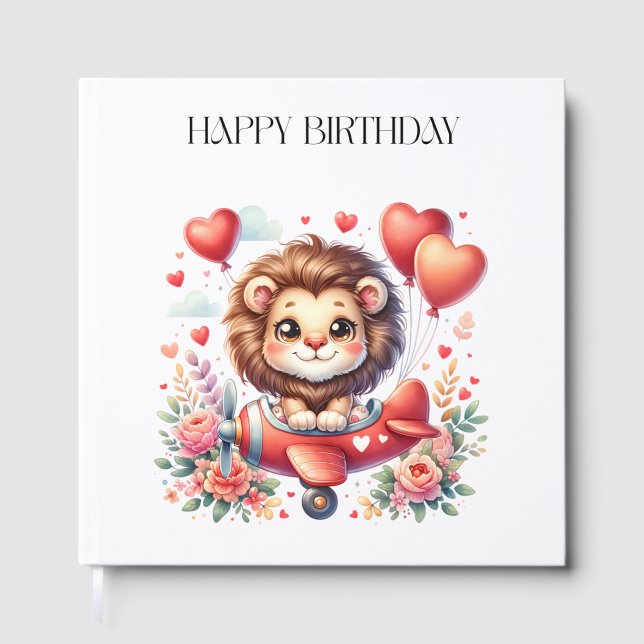 Libro De Visitas Cumpleaños del León Volador (Anverso)