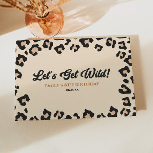 Libro De Visitas Cumpleaños Leopardo Guepardo ¡Vamos a Enloquecer!