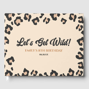 Libro De Visitas Cumpleaños Leopardo Guepardo ¡Vamos a Enloquecer!