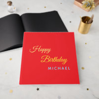 Cumpleaños Tu Nombre Minimalista Personal Moderno
