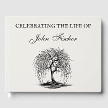 Custom Funeral Tree of Life Memorial Sign-In 