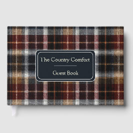 Libro De Visitas Custom Guest Book Gingham Style Vacation Rentals