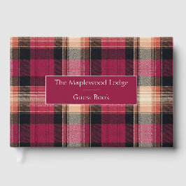 Libro De Visitas Custom Guest Book Gingham Style Vacation Rentals