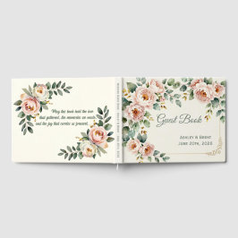 Libro De Visitas Customizable Floral Wedding Guest Book