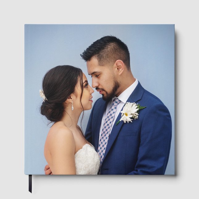 Libro De Visitas Customized Couple Wedding Photo (Anverso)
