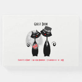 Libro De Visitas Cute Bride | Gatos Bodas Groom Personalizados