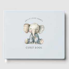Libro De Visitas Cute Elephant Baby Shower