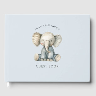 Libro De Visitas Cute Elephant Baby Shower