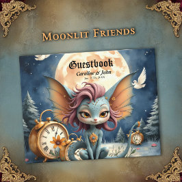 Libro De Visitas Cute Moonlit Fantasy Creature