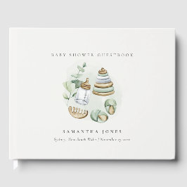 Libro De Visitas Cute Nursery Essential Leafy Green Baby Shower