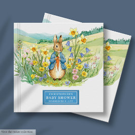 Libro De Visitas Cute Peter Rabbit Baby Shower Guest Book