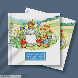 Libro De Visitas Cute Peter Rabbit Baby Shower Guest Book for Boys