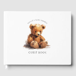 Libro De Visitas Cute Teddy Bear Baby Shower
