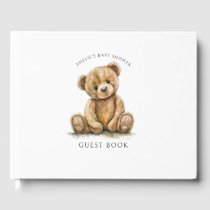 Libro De Visitas Cute Teddy Bear Baby Shower