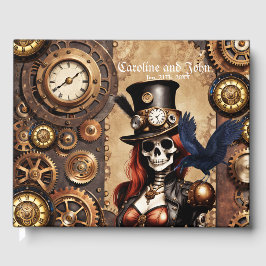 Libro De Visitas Cutest Steampunk Skeleton
