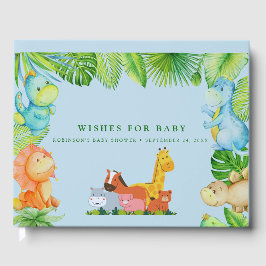 Libro De Visitas Cuto pequeño Dino Baby Shower