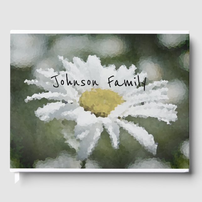 Libro De Visitas Daisy, flor, verano (Anverso)
