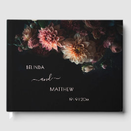Libro De Visitas Dark Moody Chrysanthemum Flowers | Wedding
