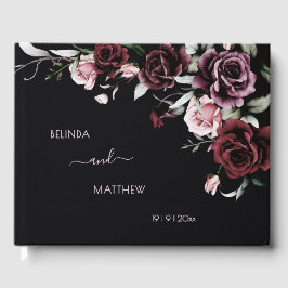 Libro De Visitas Dark Romantic Roses | Wedding