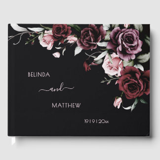 Libro De Visitas Dark Romantic Roses | Wedding