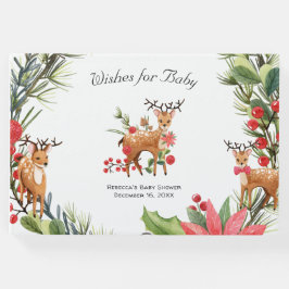 Libro De Visitas Darling Reindeer | Navidades Forest Baby Shower