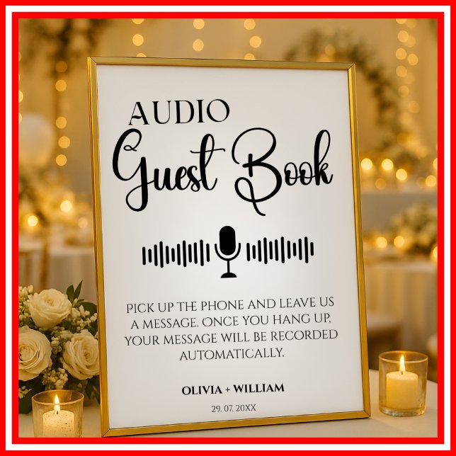 Libro de visitas de audio elegante signo de boda (Subido por el creador)