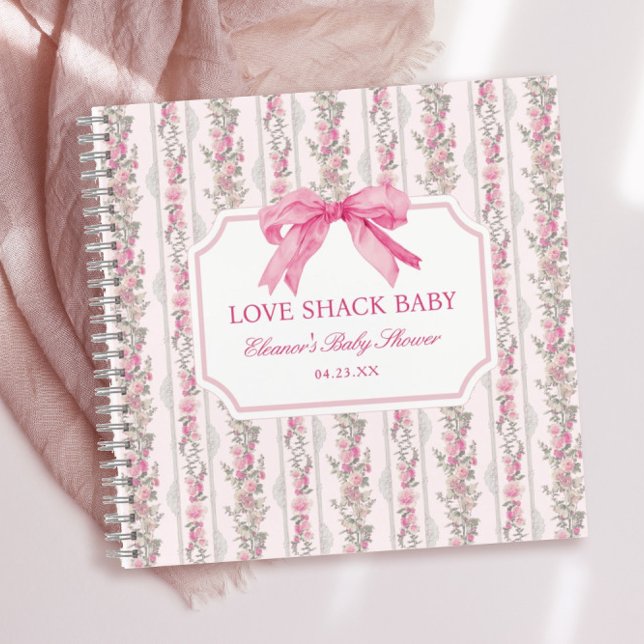 Libro de visitas de Baby Shower de Pink Bow Love S (Subido por el creador)