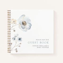 Libro de visitas de Baby Shower Pale Modern Simple