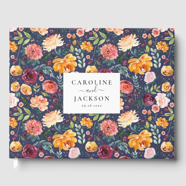 Libro de visitas de Bodas de flores rusas (Anverso)