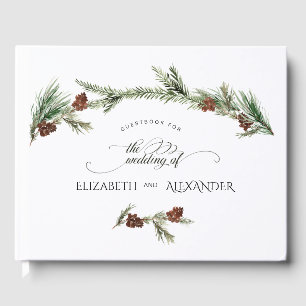 Libro de visitas de Bodas de Winter Pine