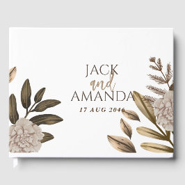 Libro de visitas de Bodas florales de la Moda Rust