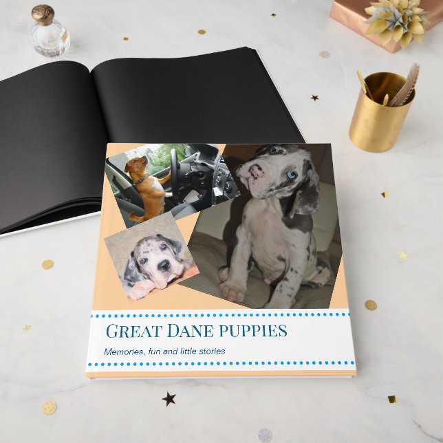 Libro de visitas de cachorros Gran Danés (Anverso Abierto)