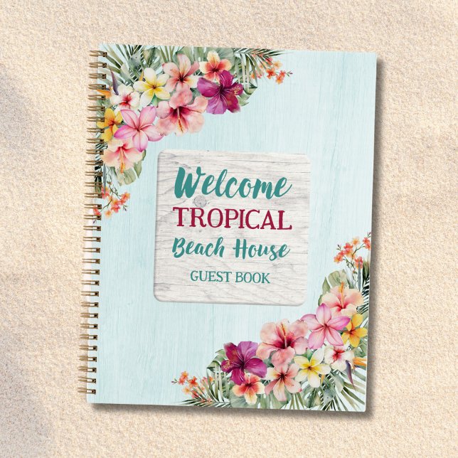 Libro de visitas de casa de playa botánica floral  (In situ)