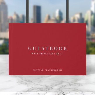 Libro de visitas de casa de vacaciones moderno clá