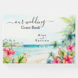 Libro de visitas de destino de playa de Hibisco tr